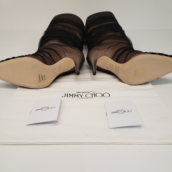 Jimmy Choo X Off-White Elisabeth 100 Boots - Picture 9 of 14